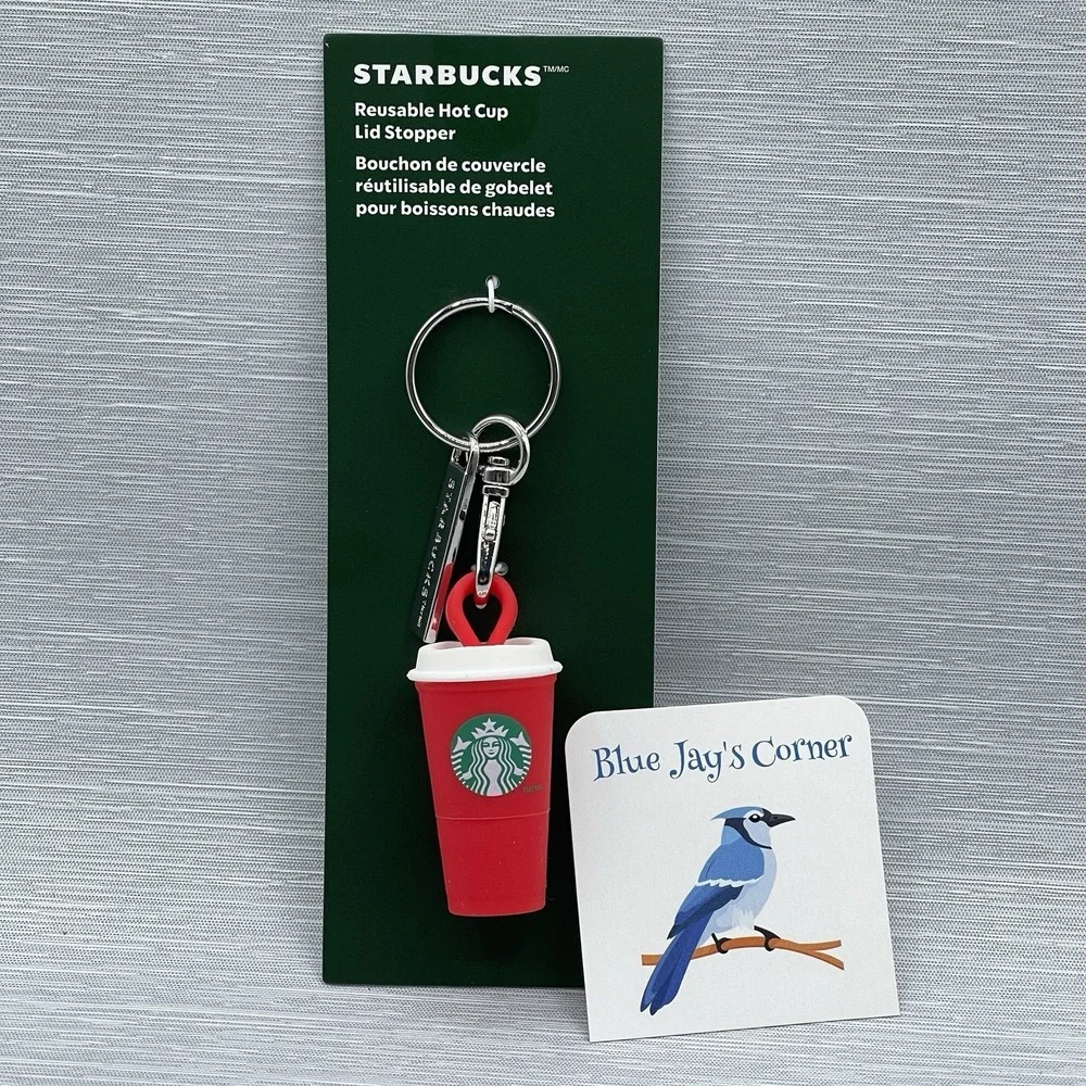 Starbucks Stopper Keychain for Reusable Cup Red New Release Christmas‎ 2025